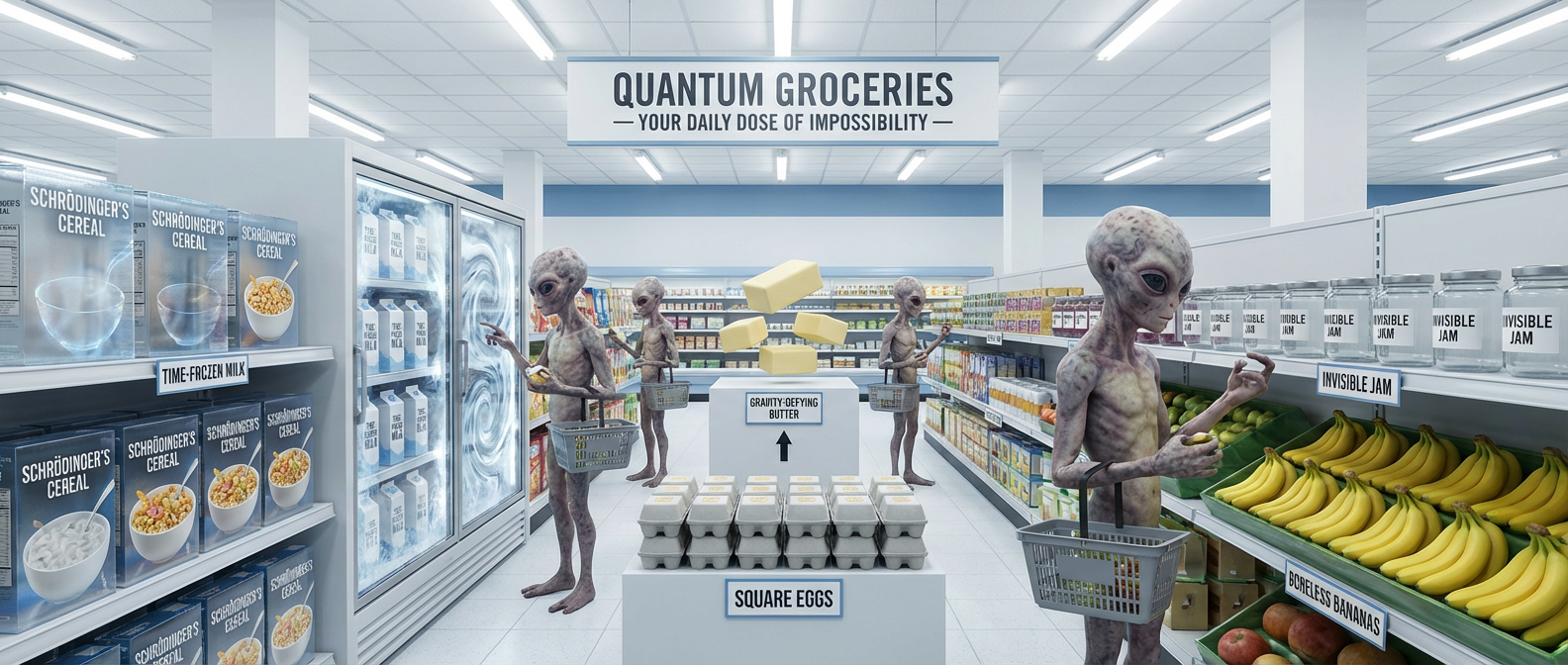 Quantum Groceries & Dimensional Snacks - Breakfast that breaks physics